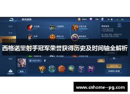 西格诺里射手冠军荣誉获得历史及时间轴全解析